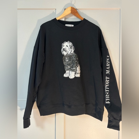 Firstport by Free People Shaggy Dog Print Sweatshirt - Picture 2 of 7